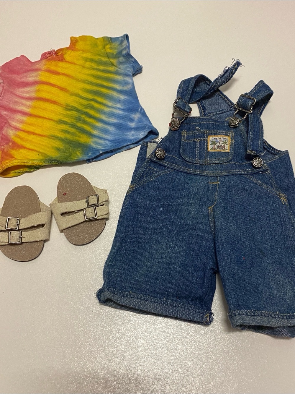 Pleasant Company American Girl Of Today Earth Day  Outfit Shirt Overalls Shoes
